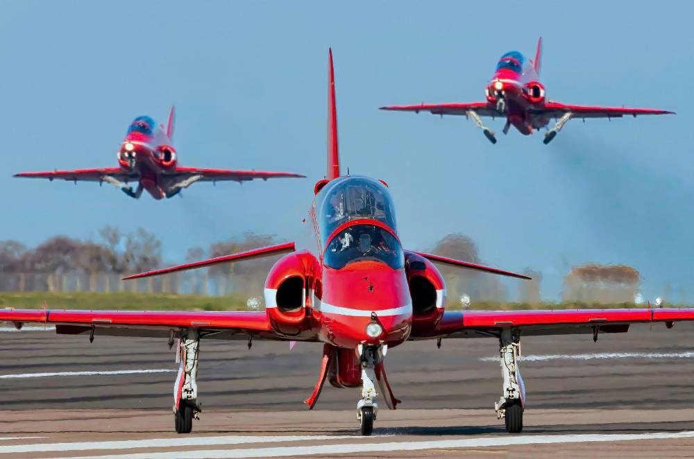 The Red Arrows Aerobatic Display Team. Photo by EJ van Koningsveld