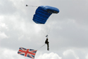 Parachutist at Duxford American Air Day 2009