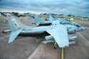Harriers in line up at Fairford Air Show (Royal International Air Tattoo) 2010