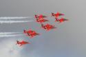 The Red Arrows Aerobatic Display Team at Fairford Air Show (Royal International Air Tattoo) 2011