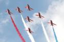 Red Arrows Aerobatic Display Team at Fairford Air Show (Royal International Air Tattoo) 2012