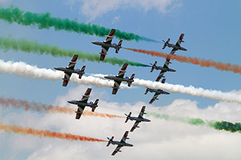 Frecce Tricolori at Volkel (Luchtmachtdagen) Air Show 2013 (RNLAF Open Days)