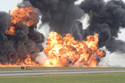 Spitfire bombing run at RAF Waddington Air Show 2010