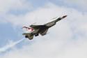 The Thunderbirds Display Team F-16 - RAF Waddington Air Show 2011 Arrivals
