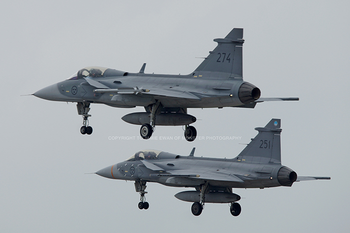 During the early part of June 2014 RAF Coningsby was hosting Gripens from the Swedish Air Force