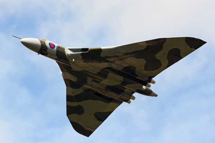 Avro Vulcan XH558 visited RAF Wyton as part of her Cold War Tour
