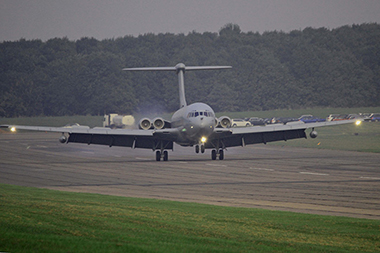 Delivery of VC10 ZA147 to Bruntingthorpe