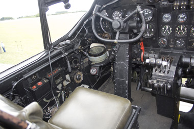 Avro Lancaster Just Jane cockpit