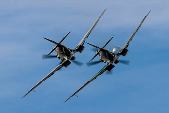 Supermarine Spitfire pair at Lincs-Lancs Association 2012