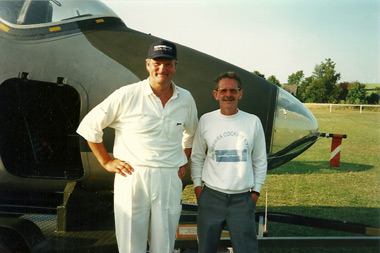 Actor Clive Mantell (left), known for the tv series Casualty and Chris Cannon