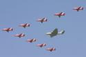 The Red Arrows and Canberra PR9 Disbandment of 39 Squadron at RAF Marham 2006