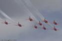 The Red Arrows at Cosford Air Show 2009