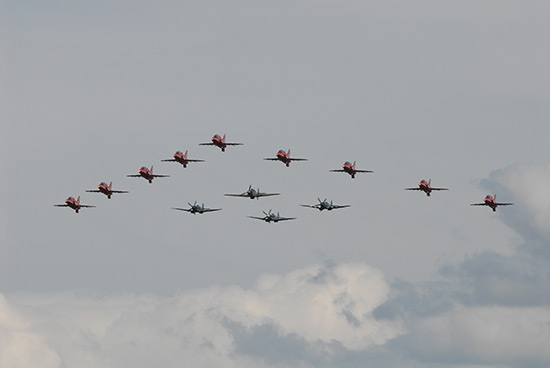 The Red Arrows and the BBMF
