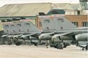 SEPECAT Jaguar static line up at RAF Coltishall