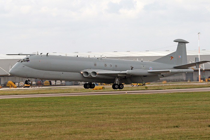 XW664 lands at East Midlands Airport at the end of its last flight, 12th July 2011. Image courtesy of John Bradshaw