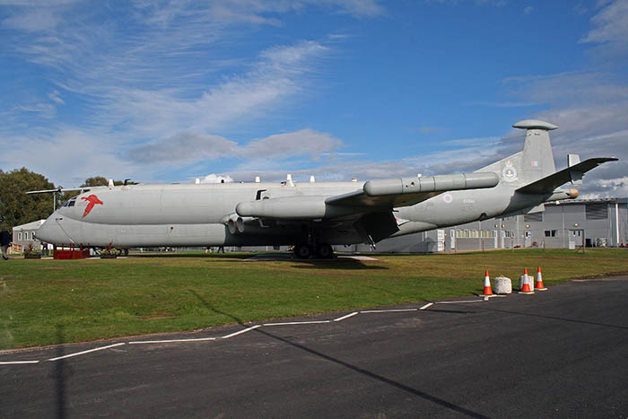 Nimrod R1 XV249 in its final resting place at Cosford Air Museum. Image courtesy of John Bradshaw