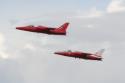 Folland Gnat T1 G-TIMM XS111 and G-RORI XR538 at RAF Cottesmore Families Day 2009