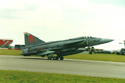 Saab 37 Viggen (Thunderbolt) at RIAT 2000 at RAF Cottesmore
