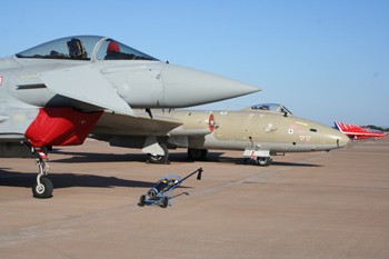 Canberra PR9/Typhoon at Fairford